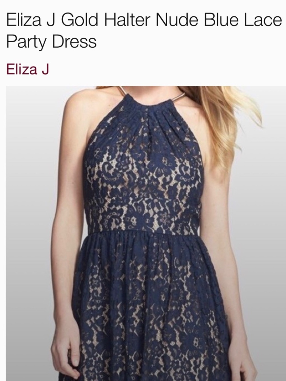 Eliza J fit n flare lace